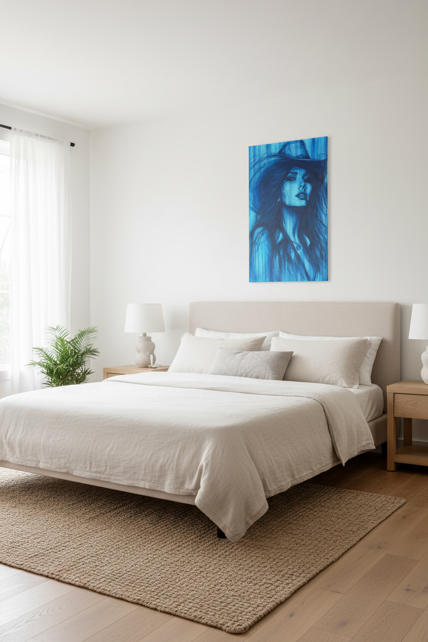 Blue Denim – Bedroom Correctly Scaled