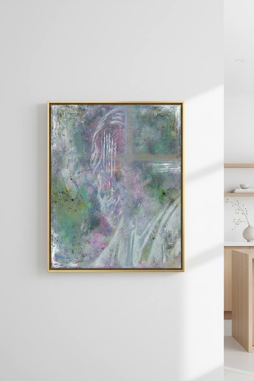 Felt, Not Seen – Gold Floating Frame Mockup